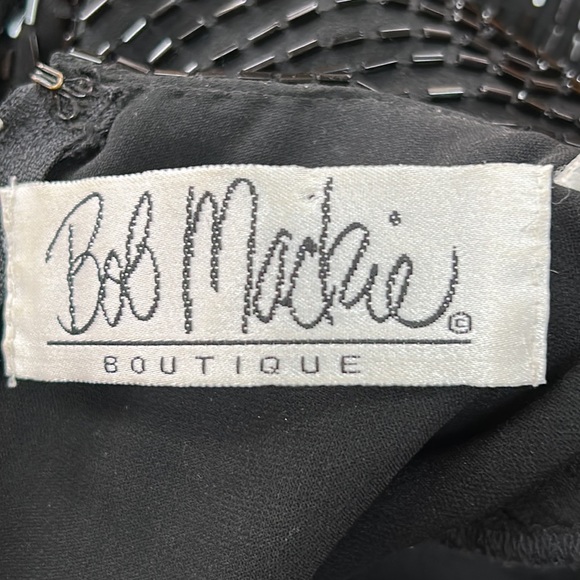 Bob Mackie Boutique black/gold beaded cocktail/evening dress. Size 6. - Picture 5 of 15